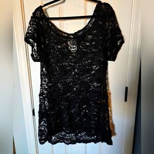 Torrid Black Lace peplum size 2